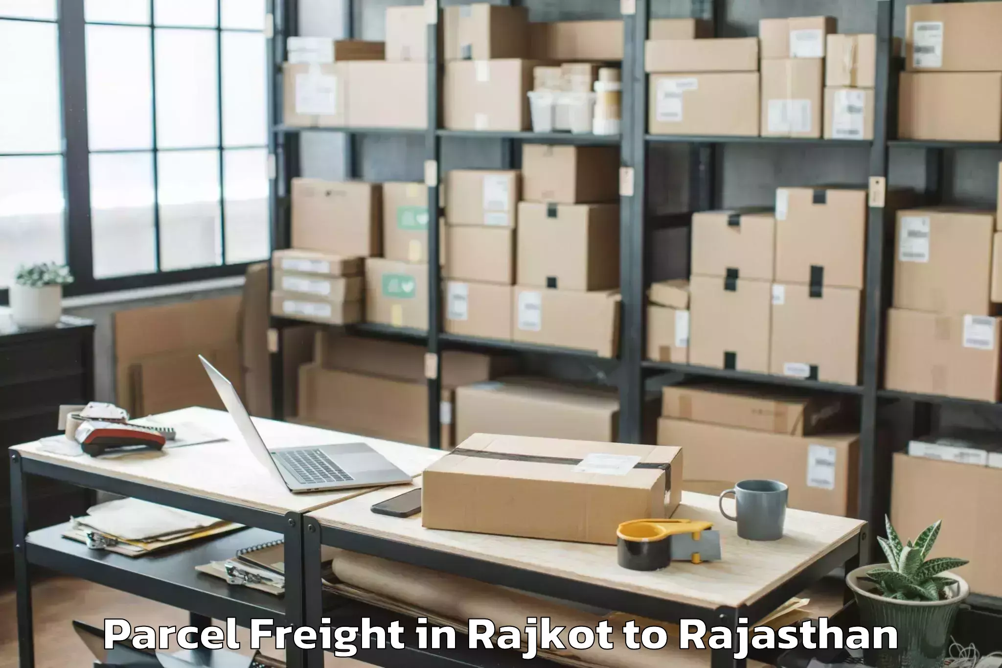 Affordable Rajkot to Sumerpur Parcel Freight